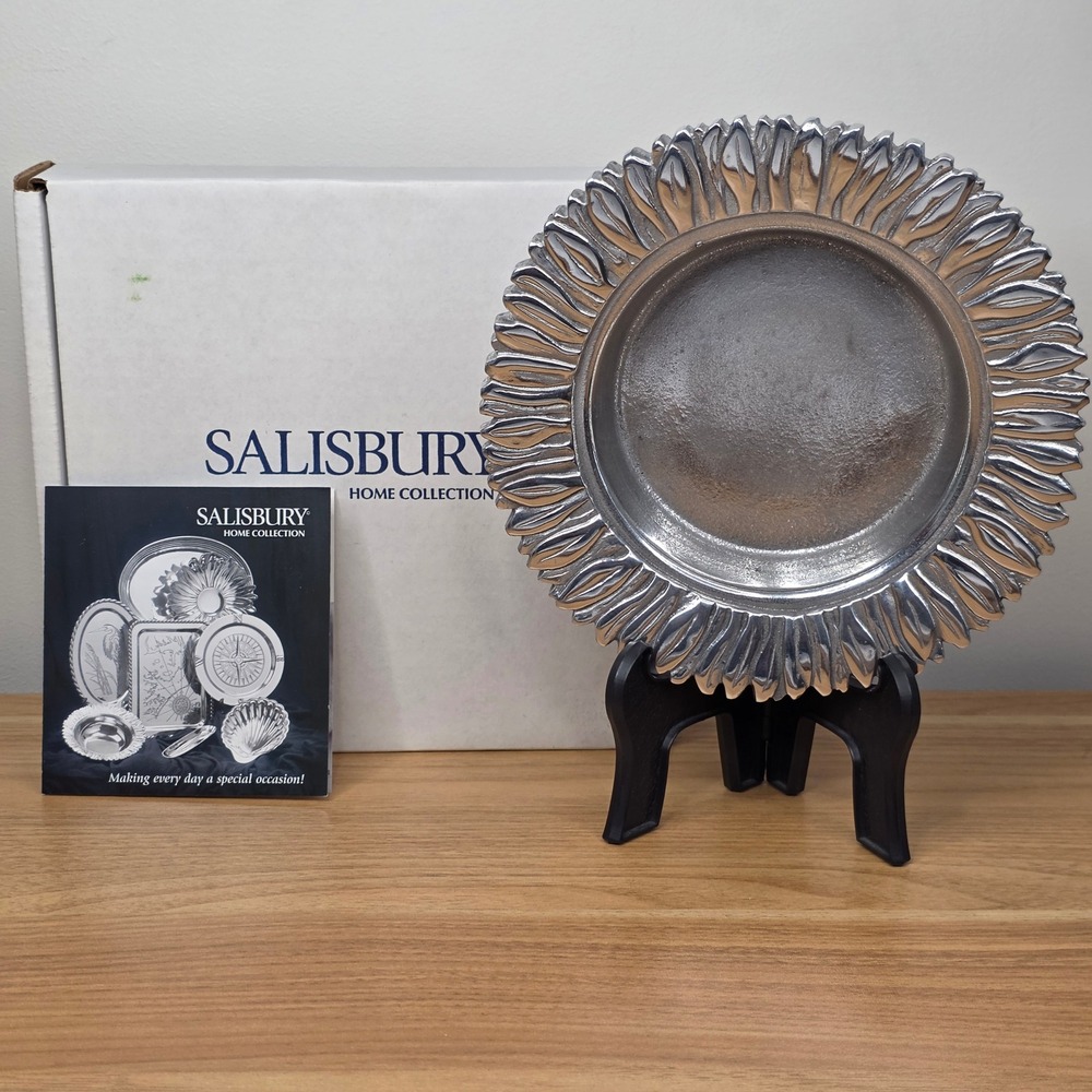 Salisbury Fine Metal Artisans‎ Home Collection Petals Wine Coaster With Box